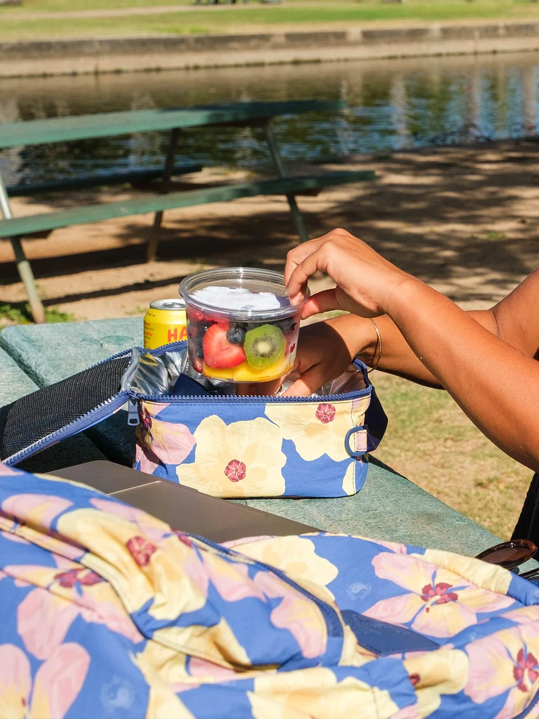 Aloha Collection Watercolor Hau Lunch Tote - Image 3
