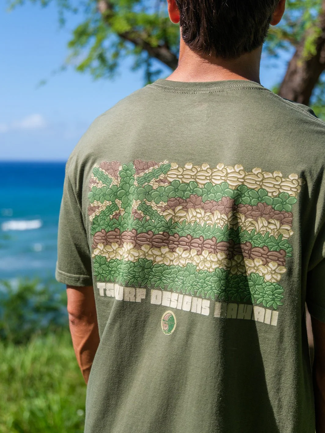 Hawaii Hae Flowers Jersey Tee - Image 2