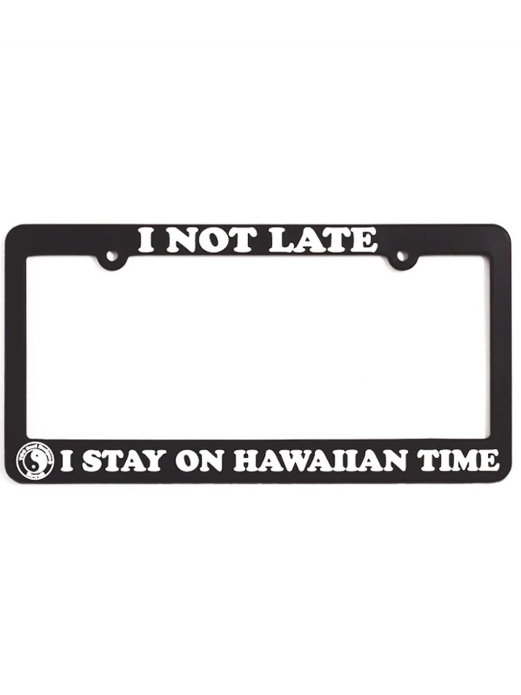 I Not Late License Plate