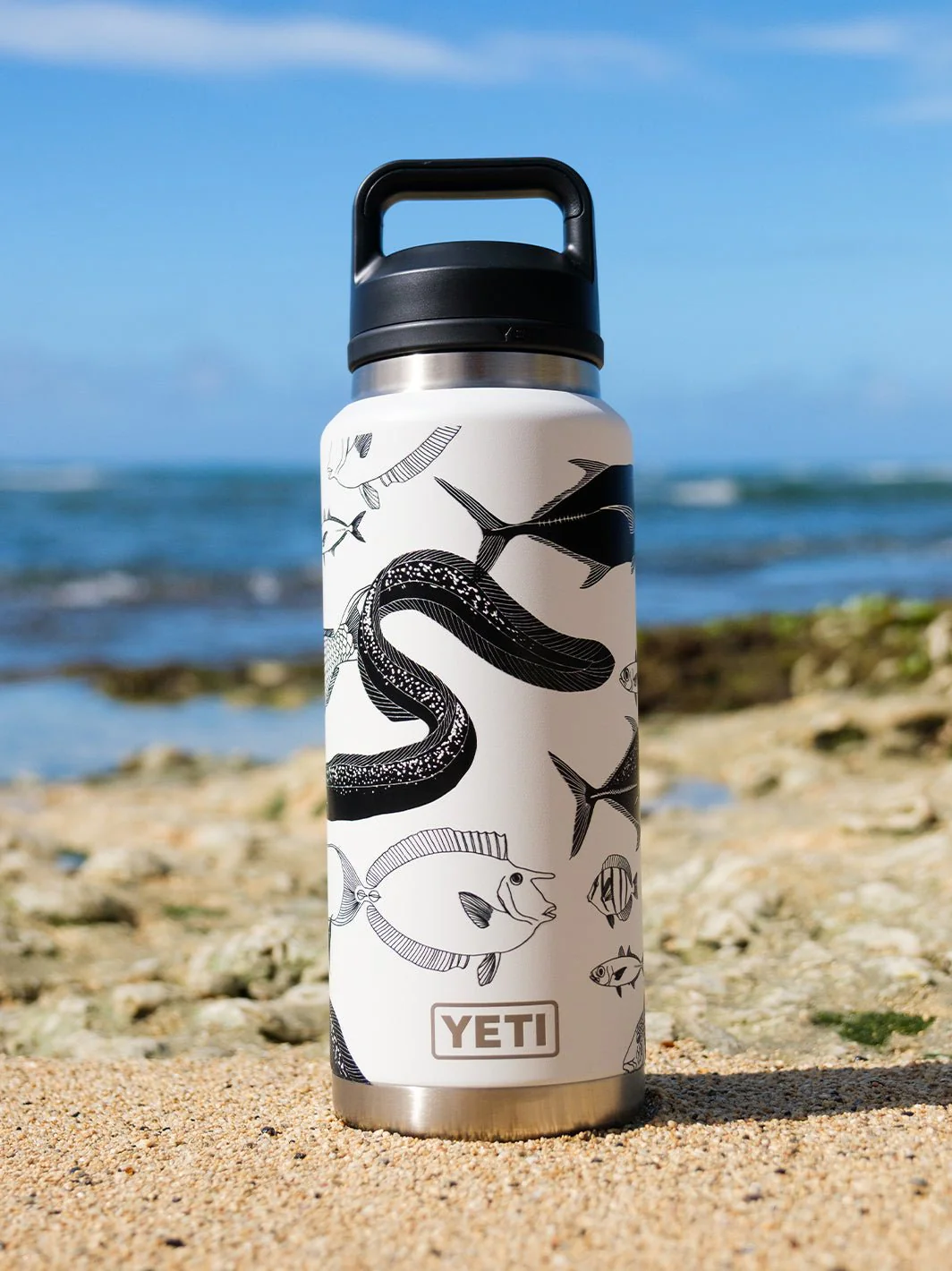 T&C Surf 36 oz Under Da Sea Rambler Yeti Bottle with Chug Cap - Image 4