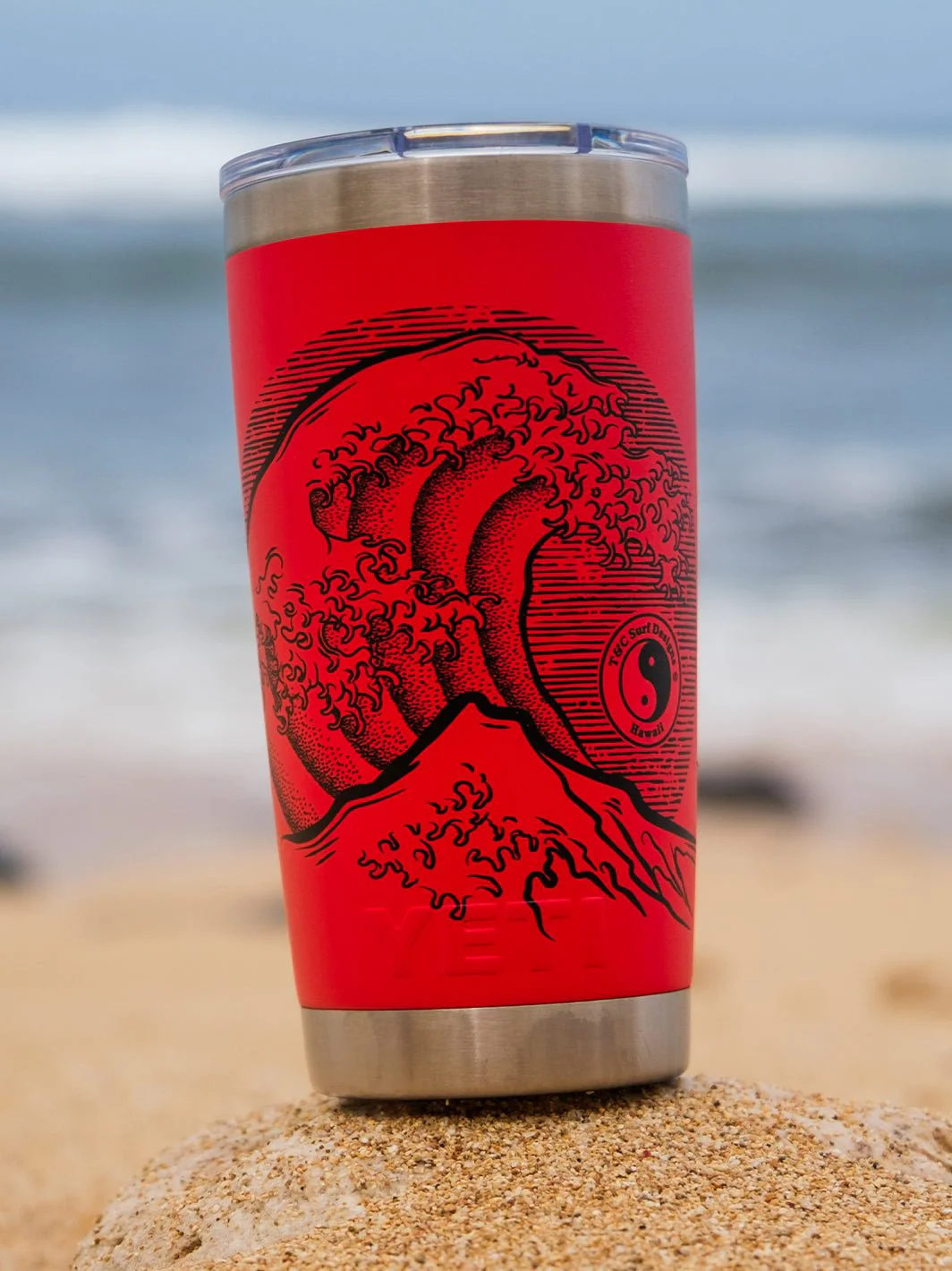 T&C Surf 20 oz Stoked Hokusai Tumbler Yeti - Image 2