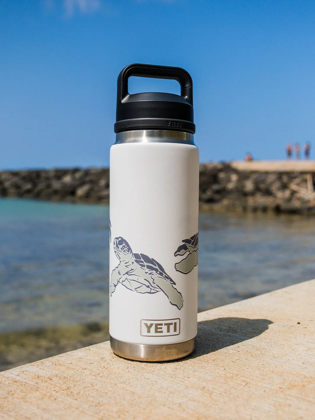 T&C Surf 26 oz Honu Palm Rambler Yeti Bottle with Chug Cap - Image 4