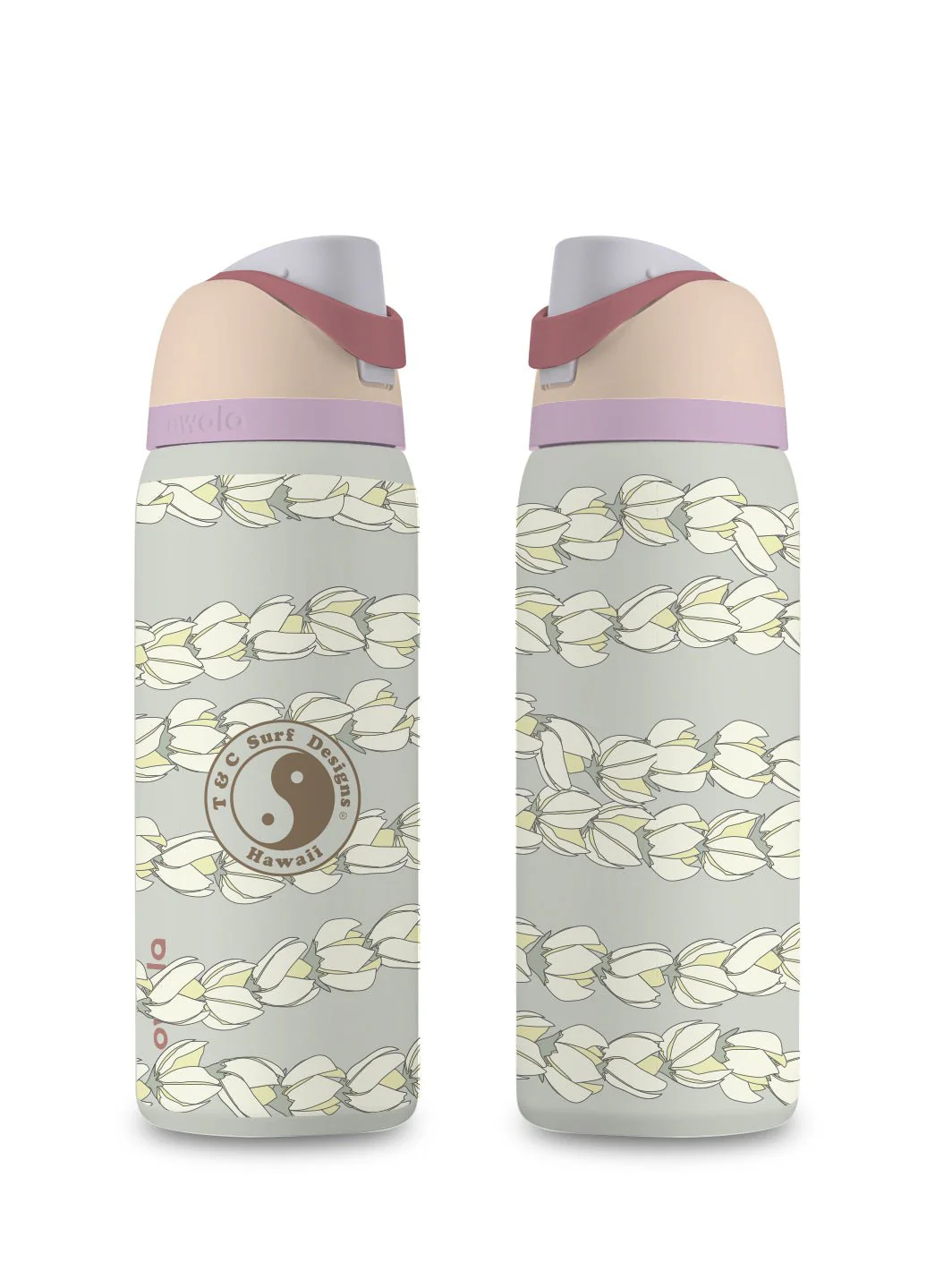 T&C Surf 32 oz Pikake Pearl Owala - Image 2