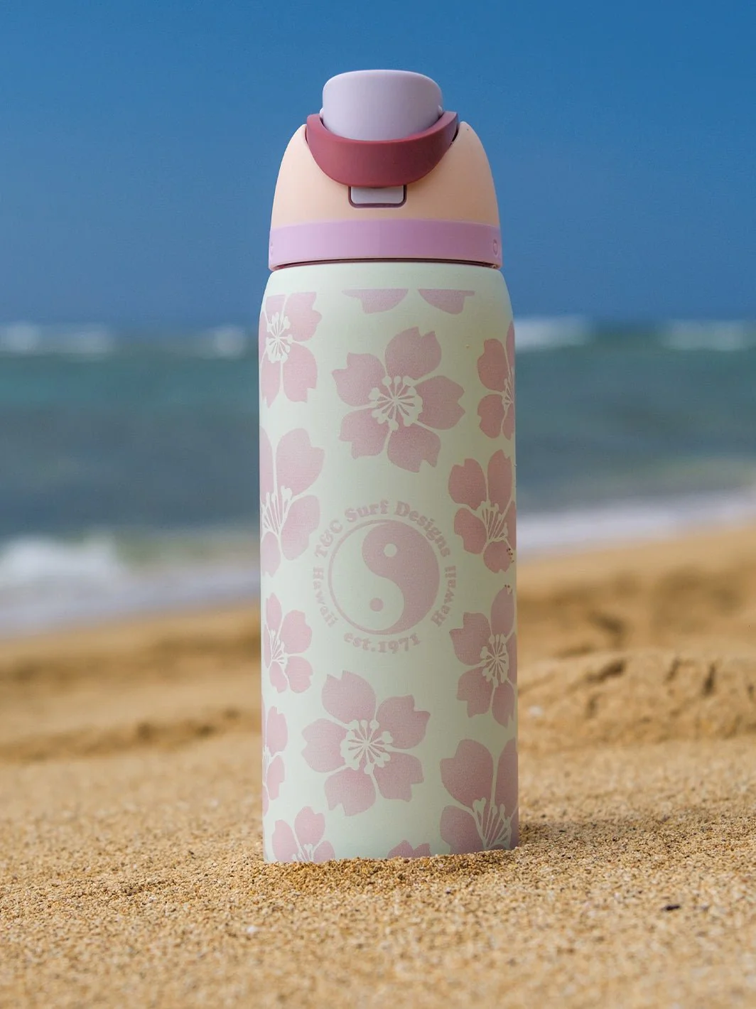 T&C Surf 32 oz Throwback Sakura Owala - Image 12