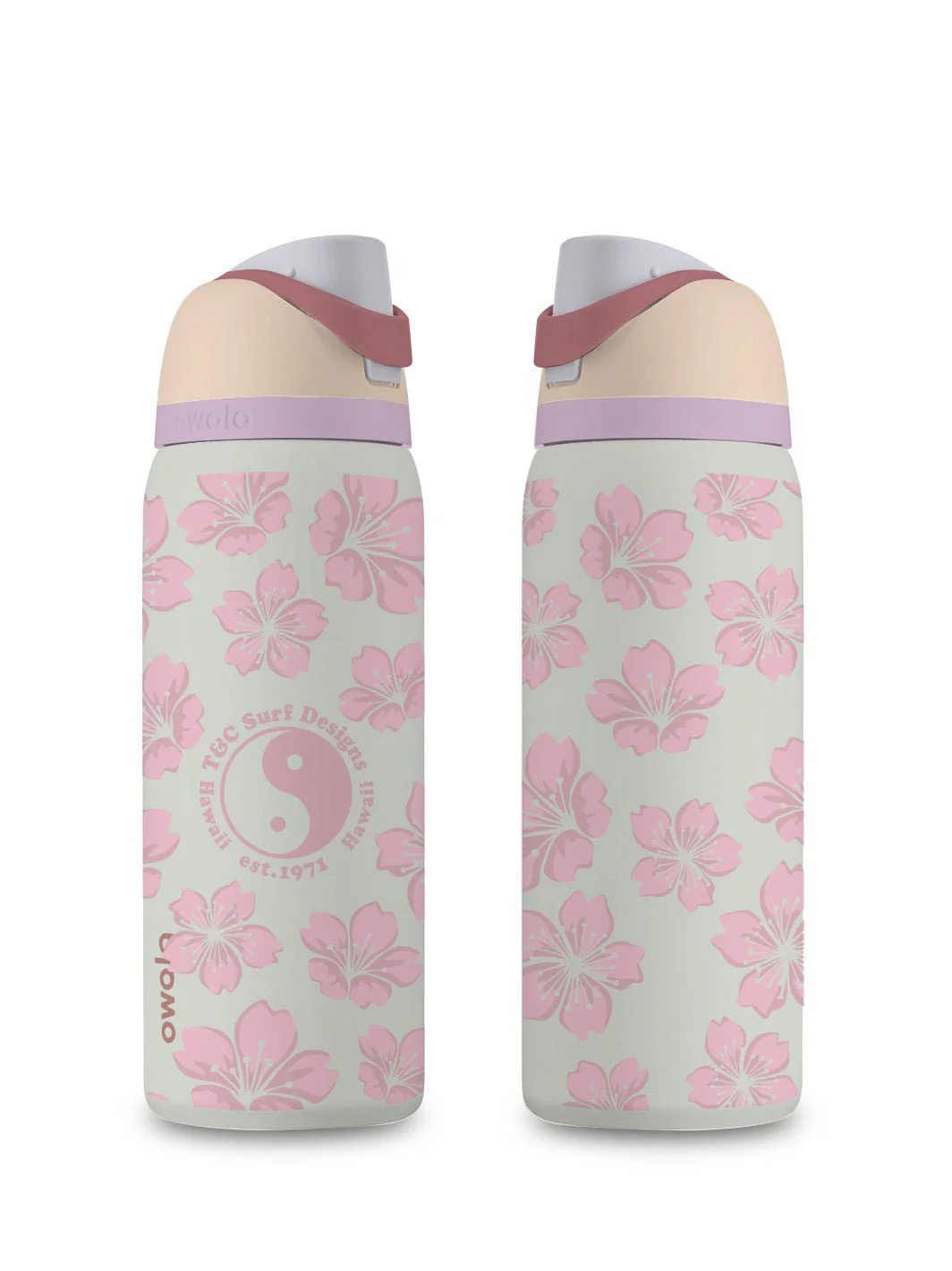 T&C Surf 32 oz Triple Sakura Owala - Image 3