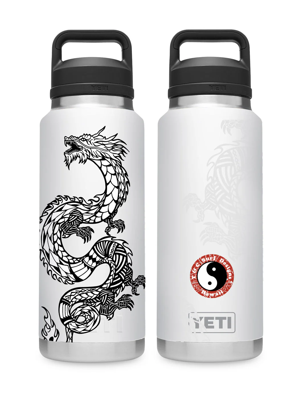 T&C Surf 36 oz Dragon Island Rambler Yeti Bottle with Chug Cap - Image 5