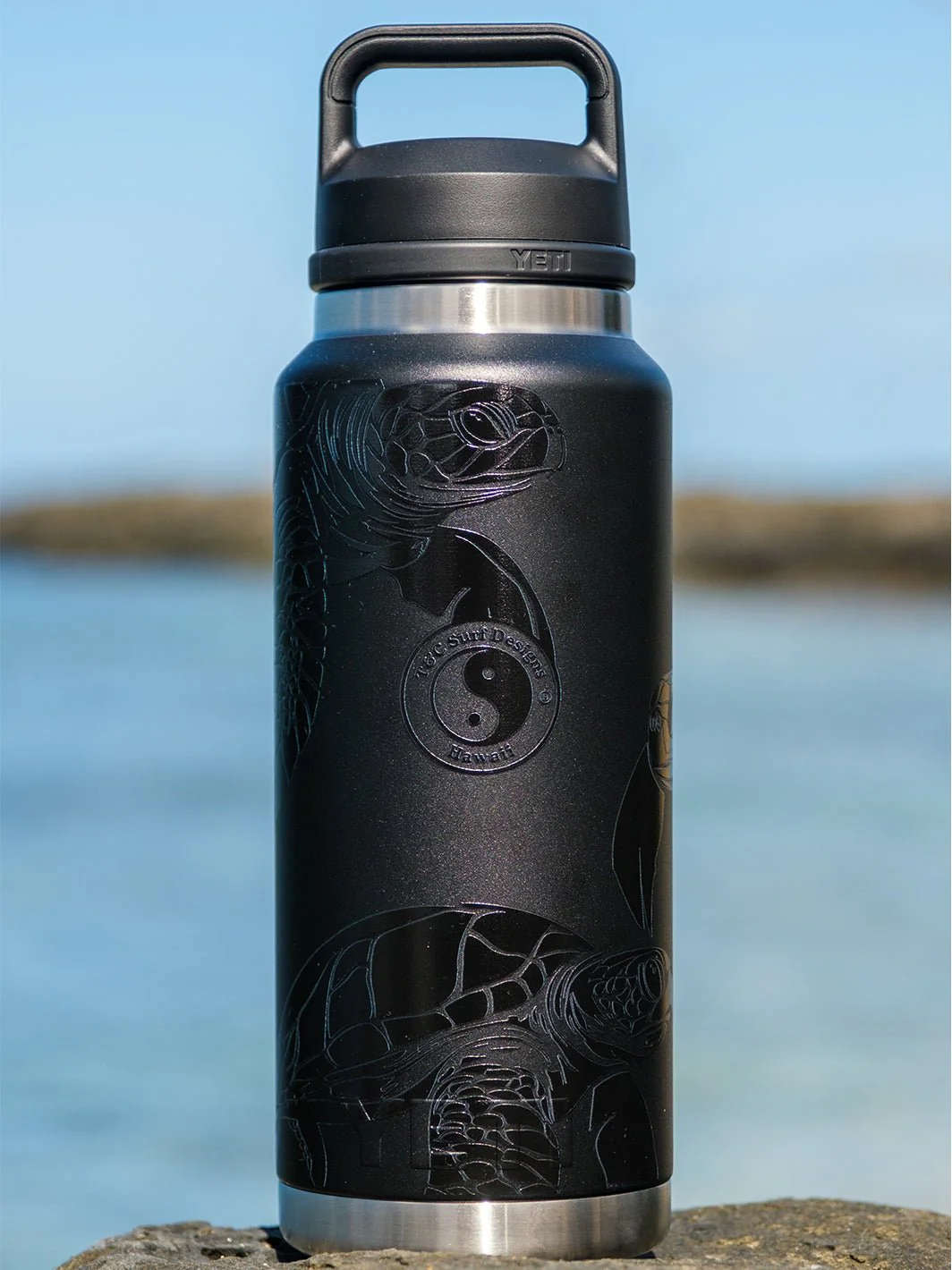 T&C Surf 36 oz Laniakea Rambler Yeti Bottle with Chug Cap - Image 2