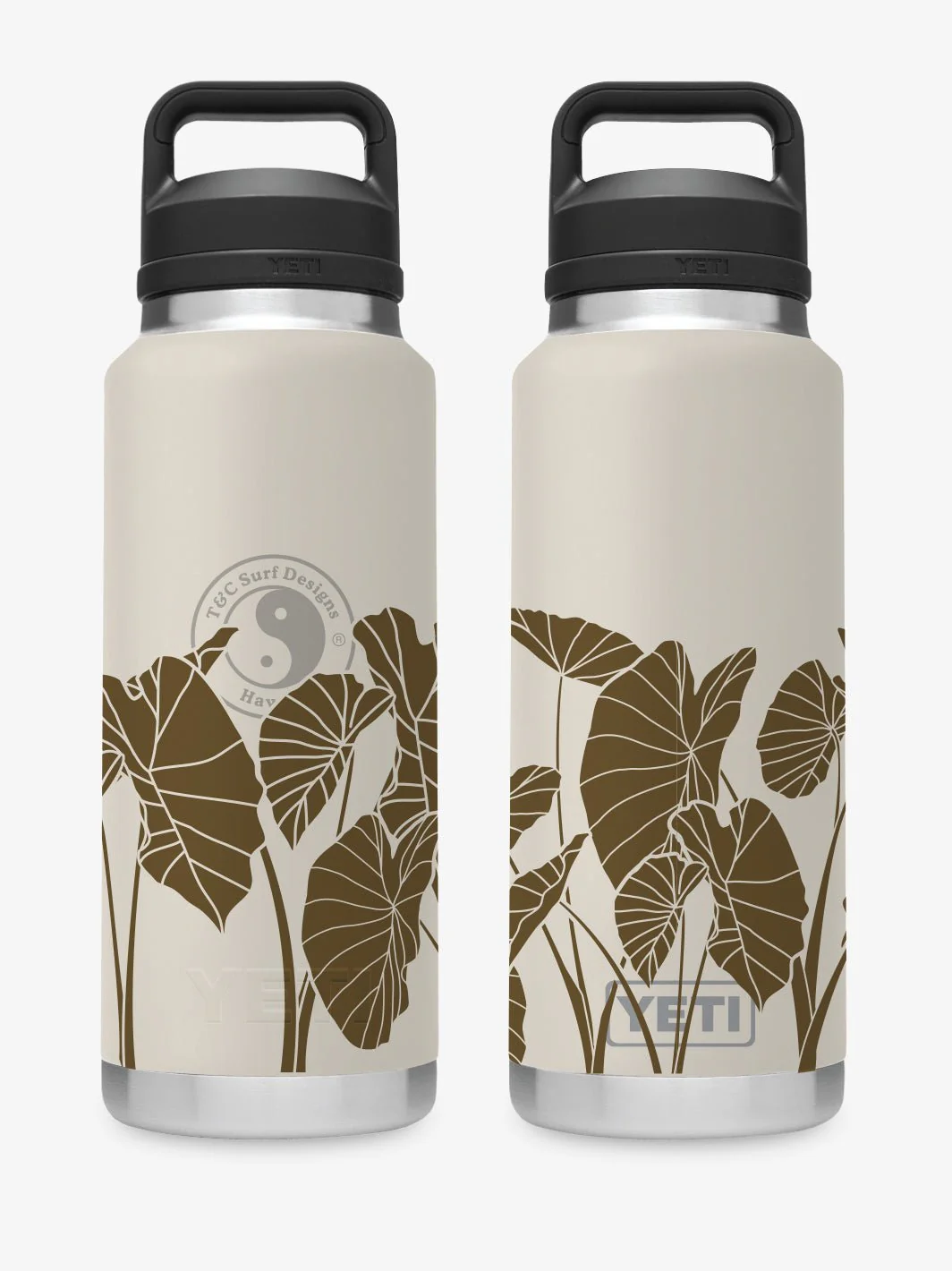 T&C Surf 36 oz Luau Rambler Yeti Bottle with Chug Cap