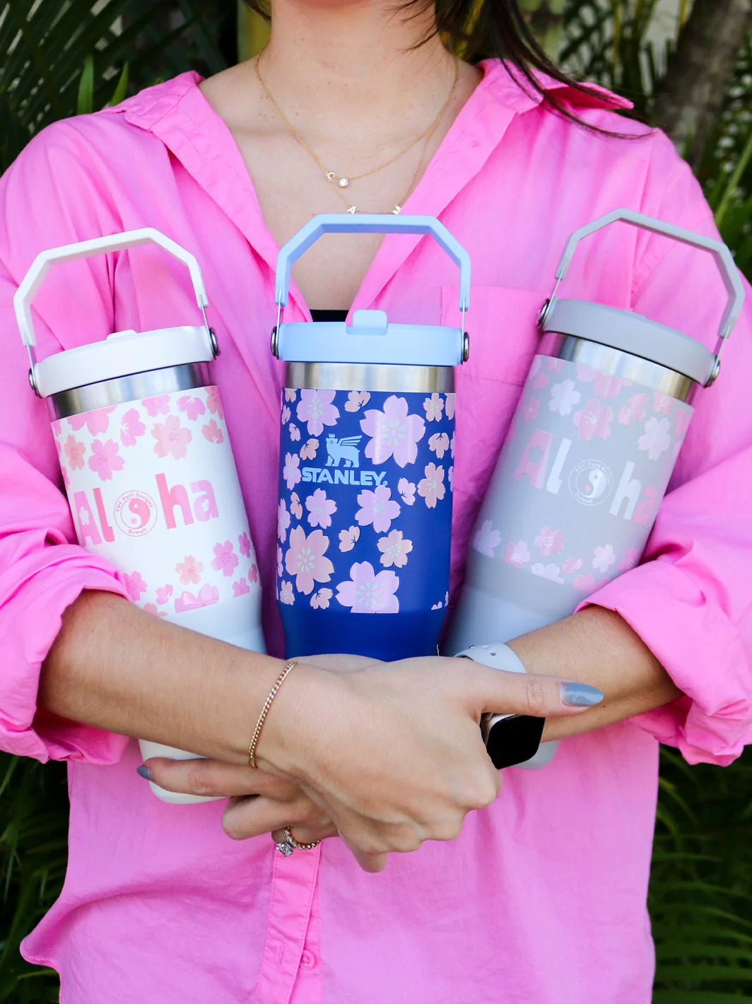 T&C Surf 30 oz Cute Sakura Stanley The IcefIow™ Flip Straw Tumbler - Image 2