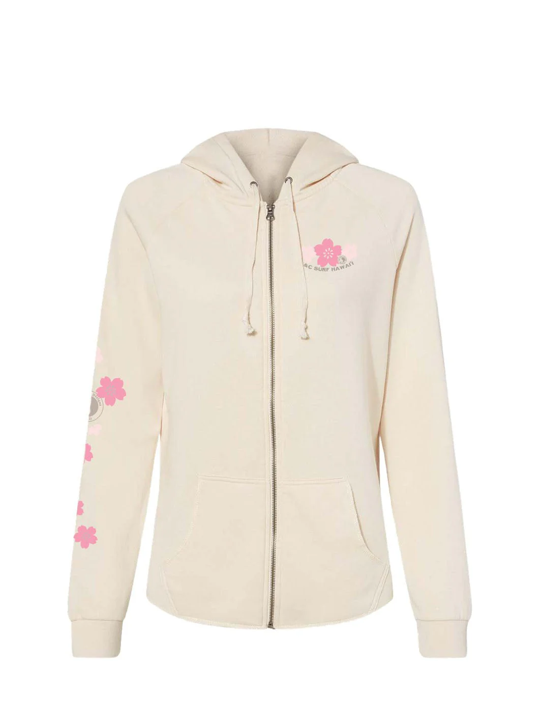 Cute Sakura Zip Hoodie - Image 3