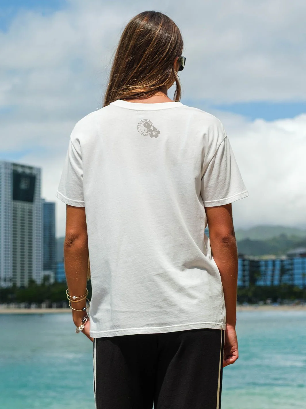 Hibiscus Band Boyfriend Tee - Image 2