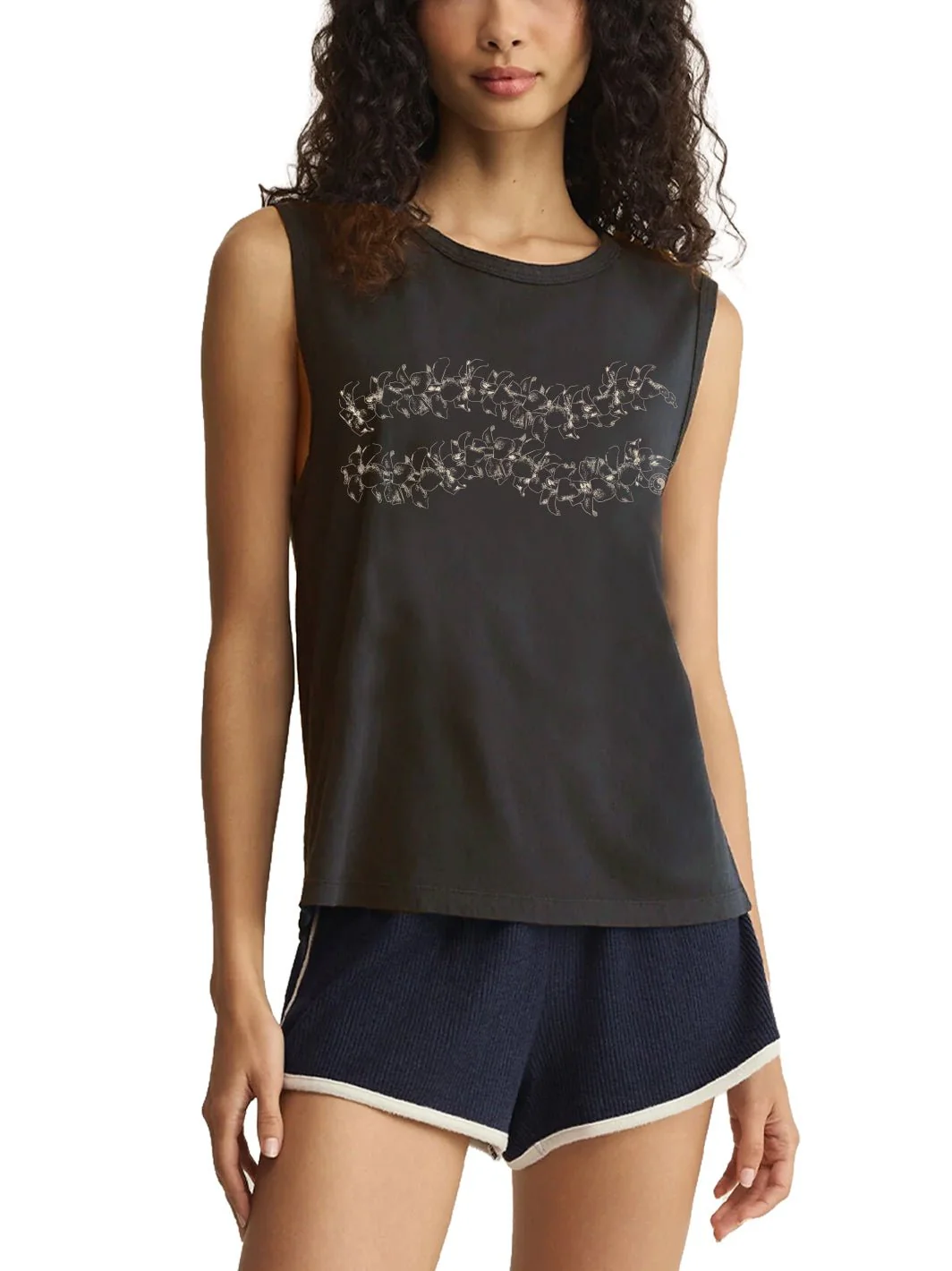 Simple Puakeni Lei Muscle Tank - Image 5