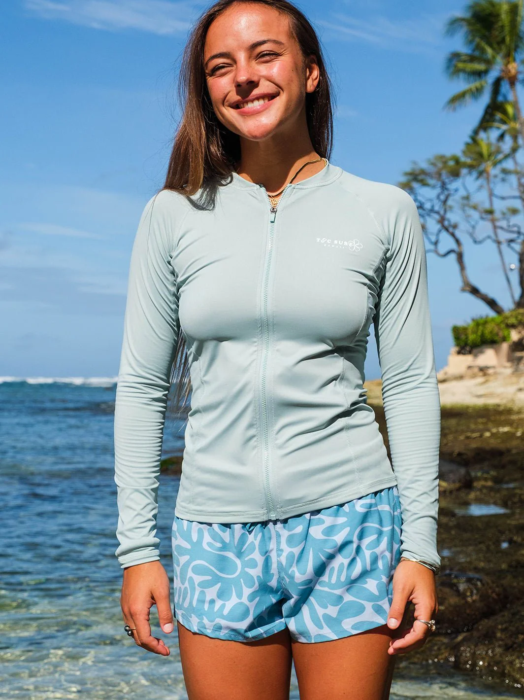 Vera Zip Long Sleeve Lycra Rashguard - Image 5