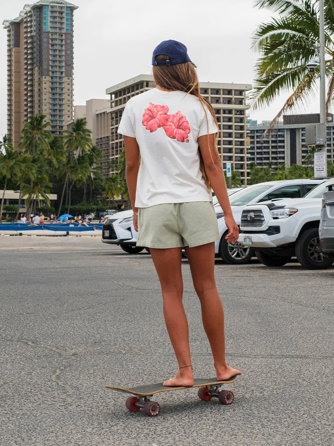 Watercolor Hibiscus Classic Tee