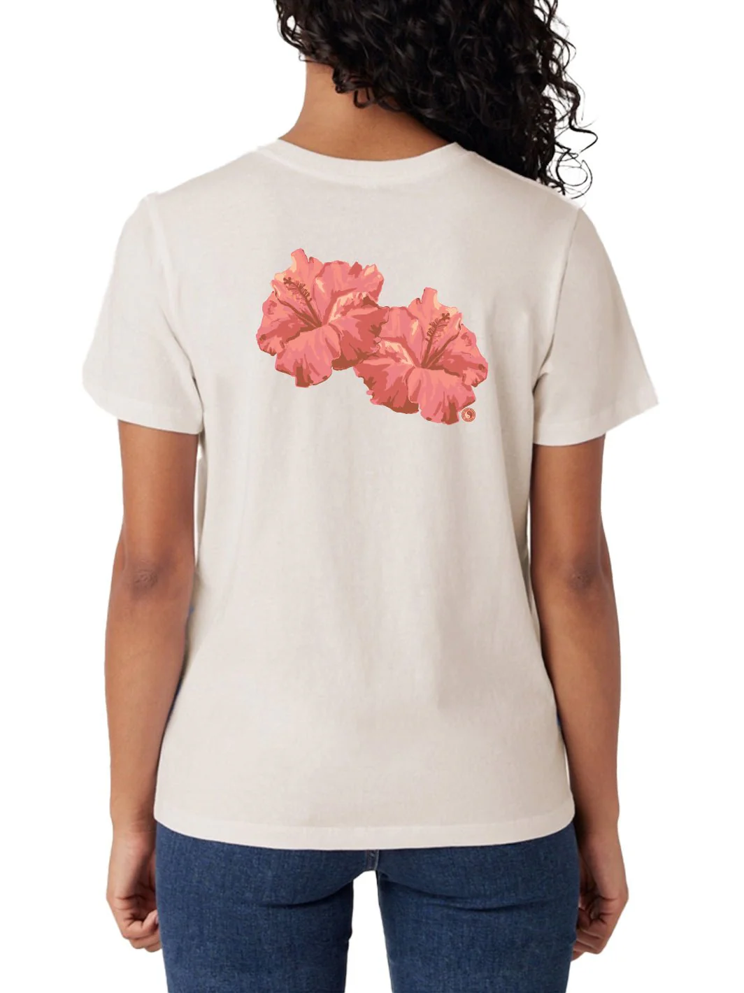 Watercolor Hibiscus Classic Tee - Image 7